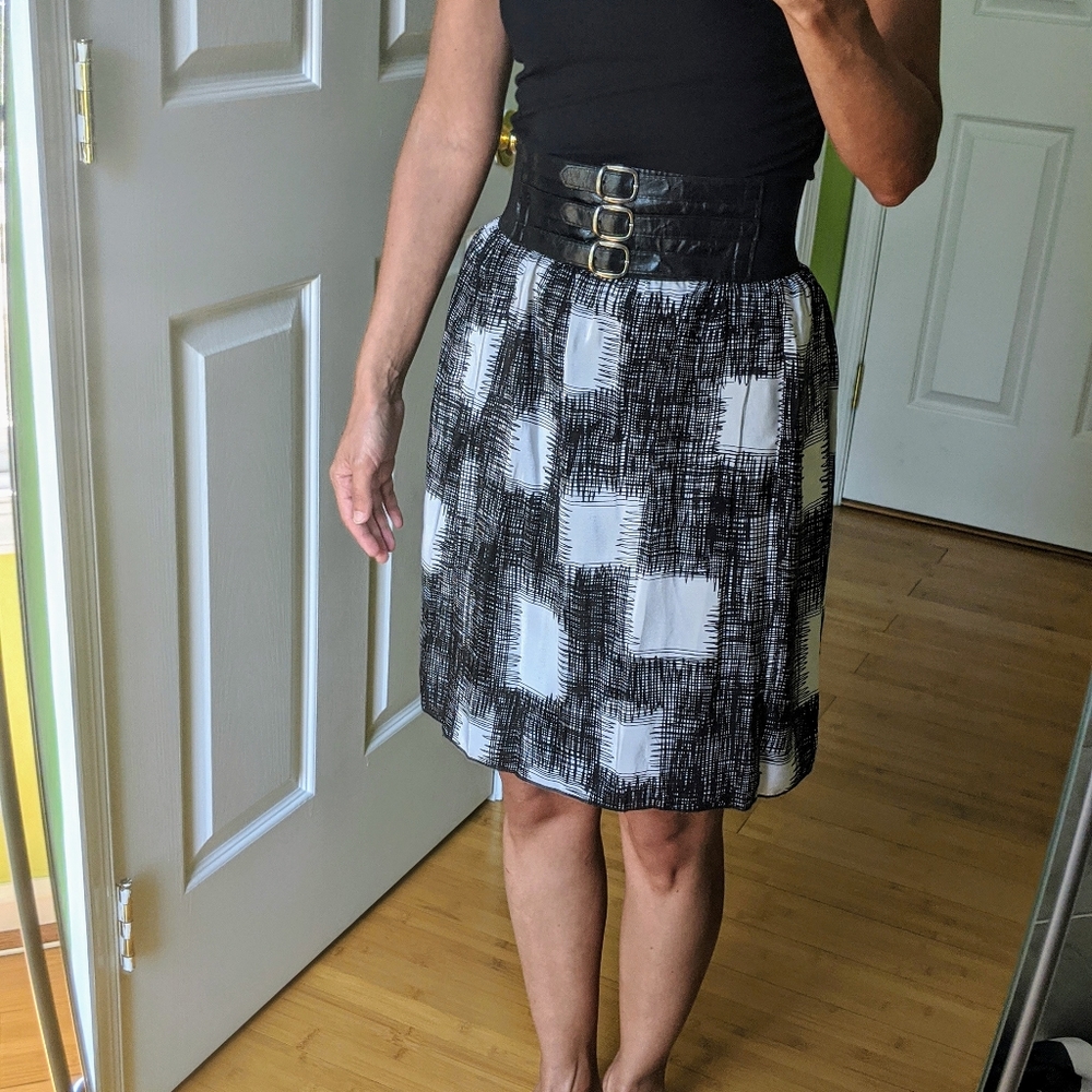 High Waisted Silk Bailey 44 Skirt, Size XS